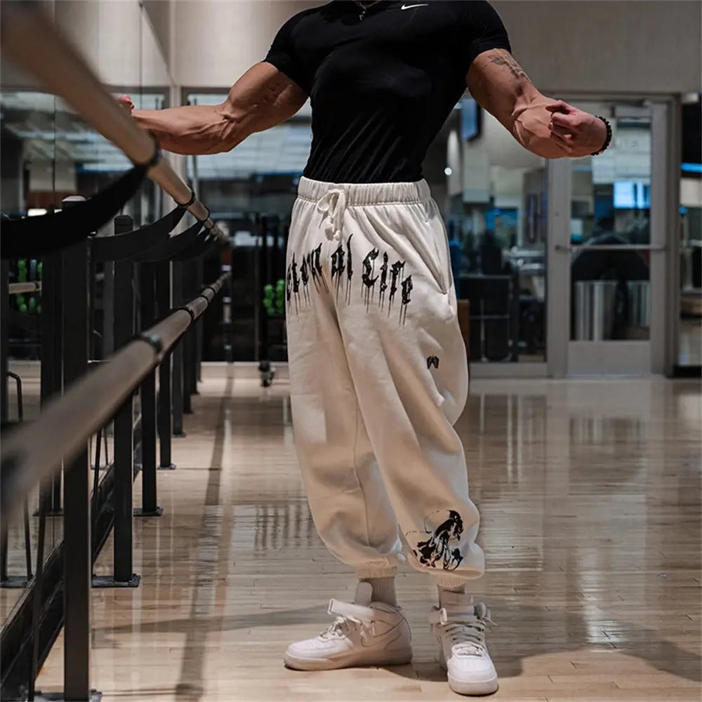 Loose Fit Print Sweatpants